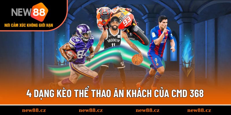 4 dạng kèo thể thao ăn khách của CMD 368