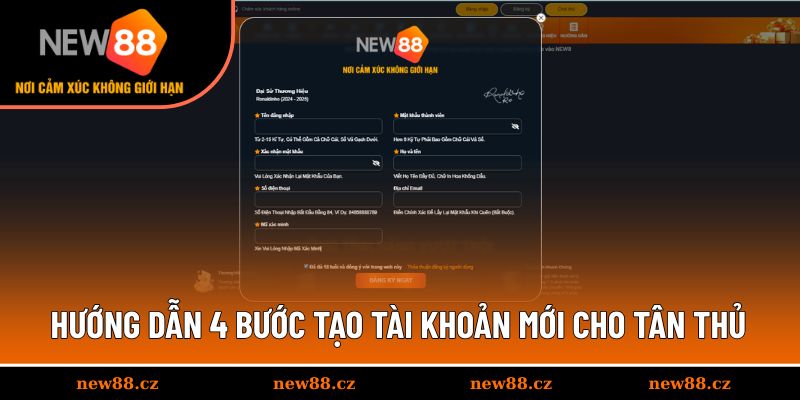 Chia sẻ quy trình đăng ký cho người mới